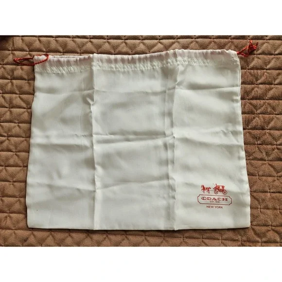 NWT Coach 25121 Poppy Floral Flower Print Scarf Crossbody w/Dust Bag, Red/Blk - Picture 12 of 13